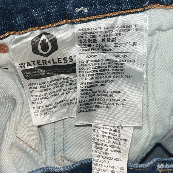 Levi's Lot 512 Big E Premium Blue Denim Jeans Size 34 - Picture 14 of 16